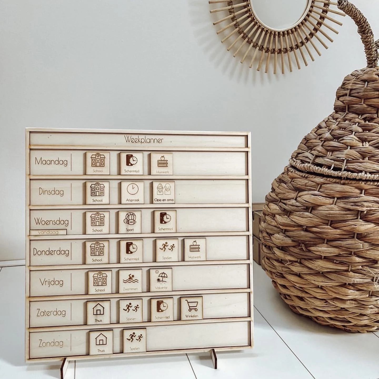 Houten Weekplanner - yourlittlefamily-nl - 