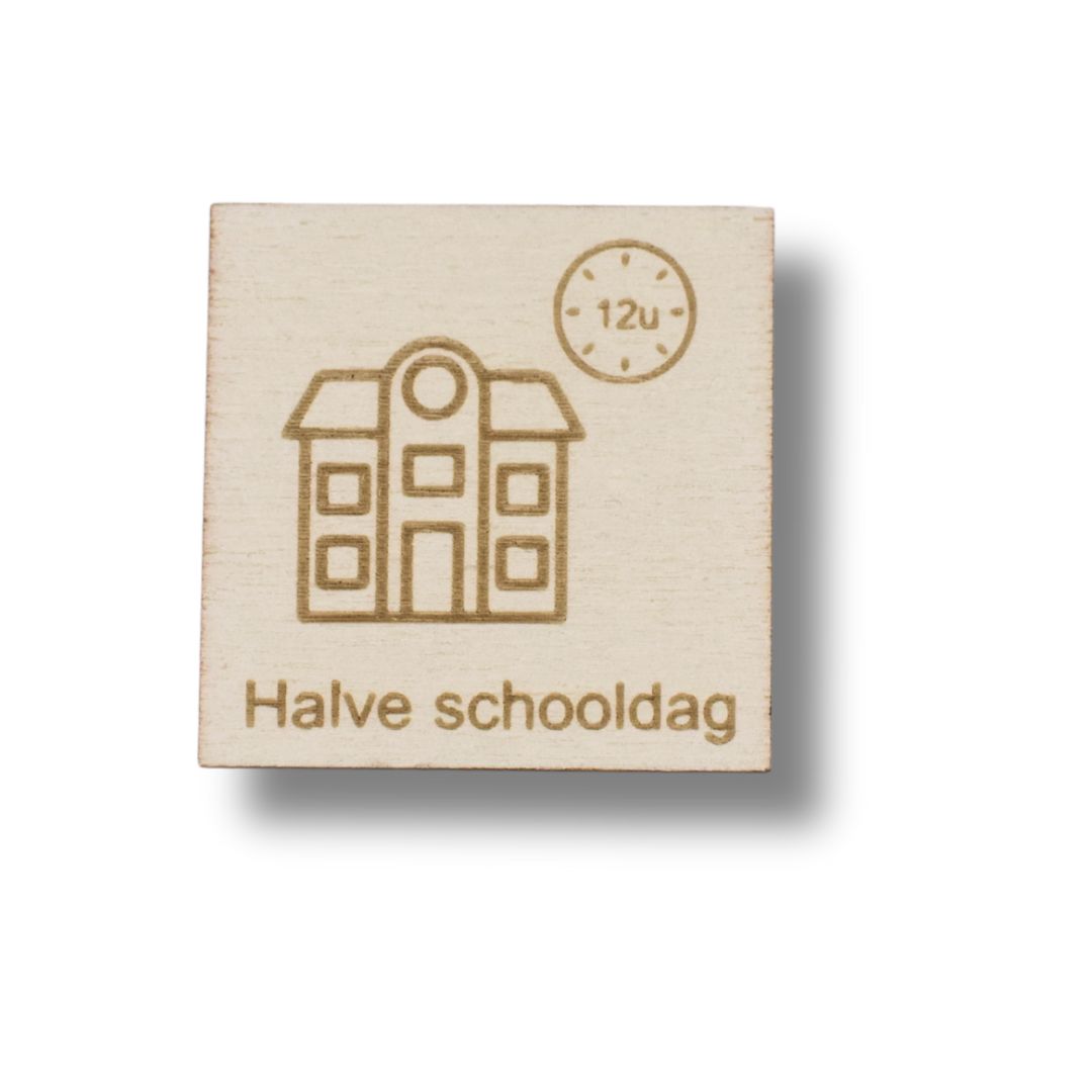 Pictogram Halve schooldag