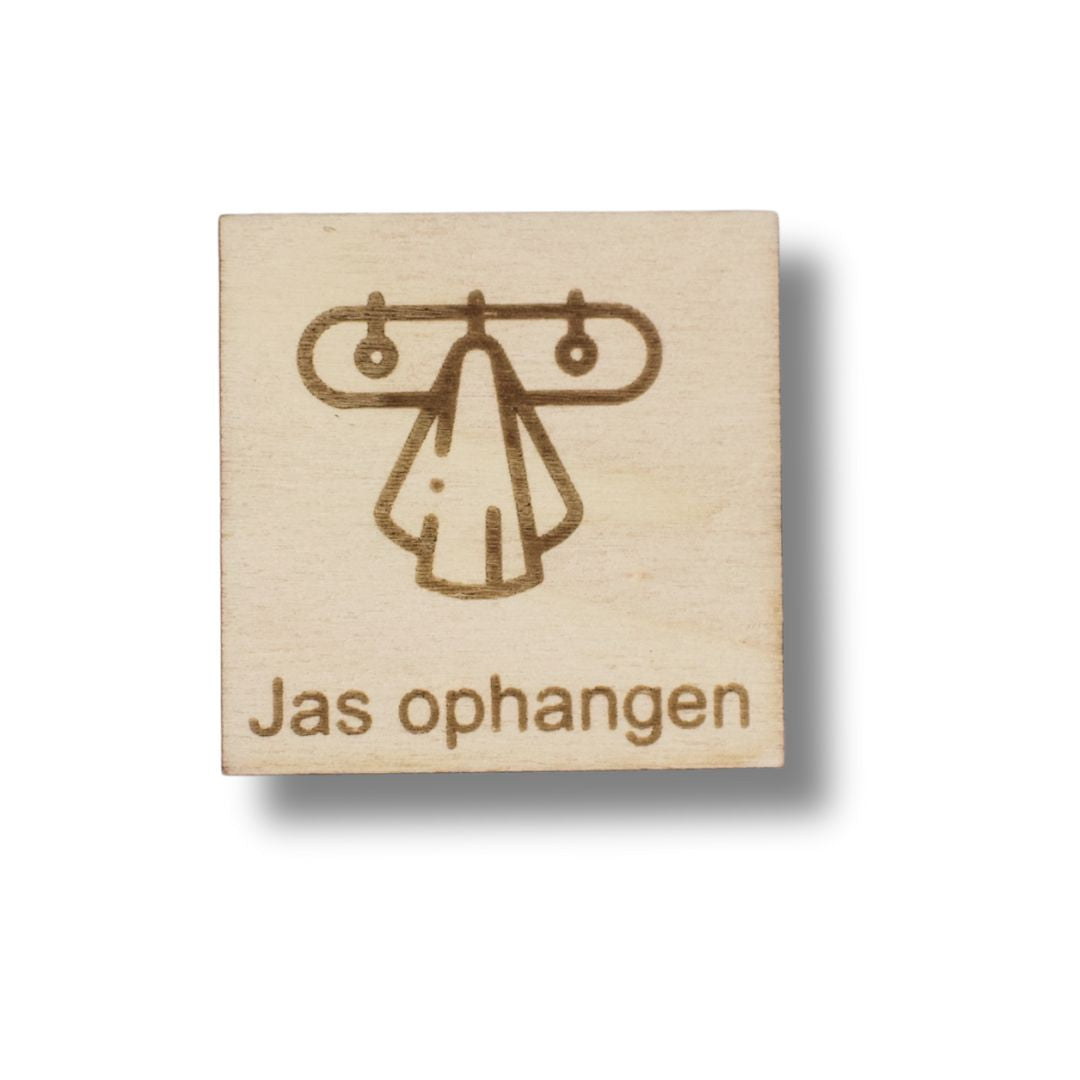 Pictogram Jas ophangen