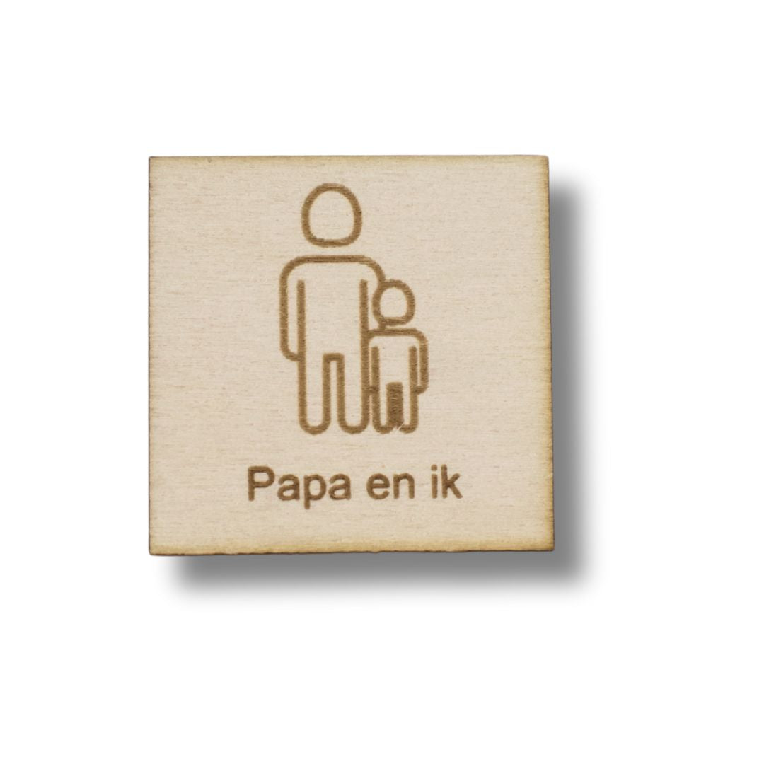 Pictogram Papa en ik