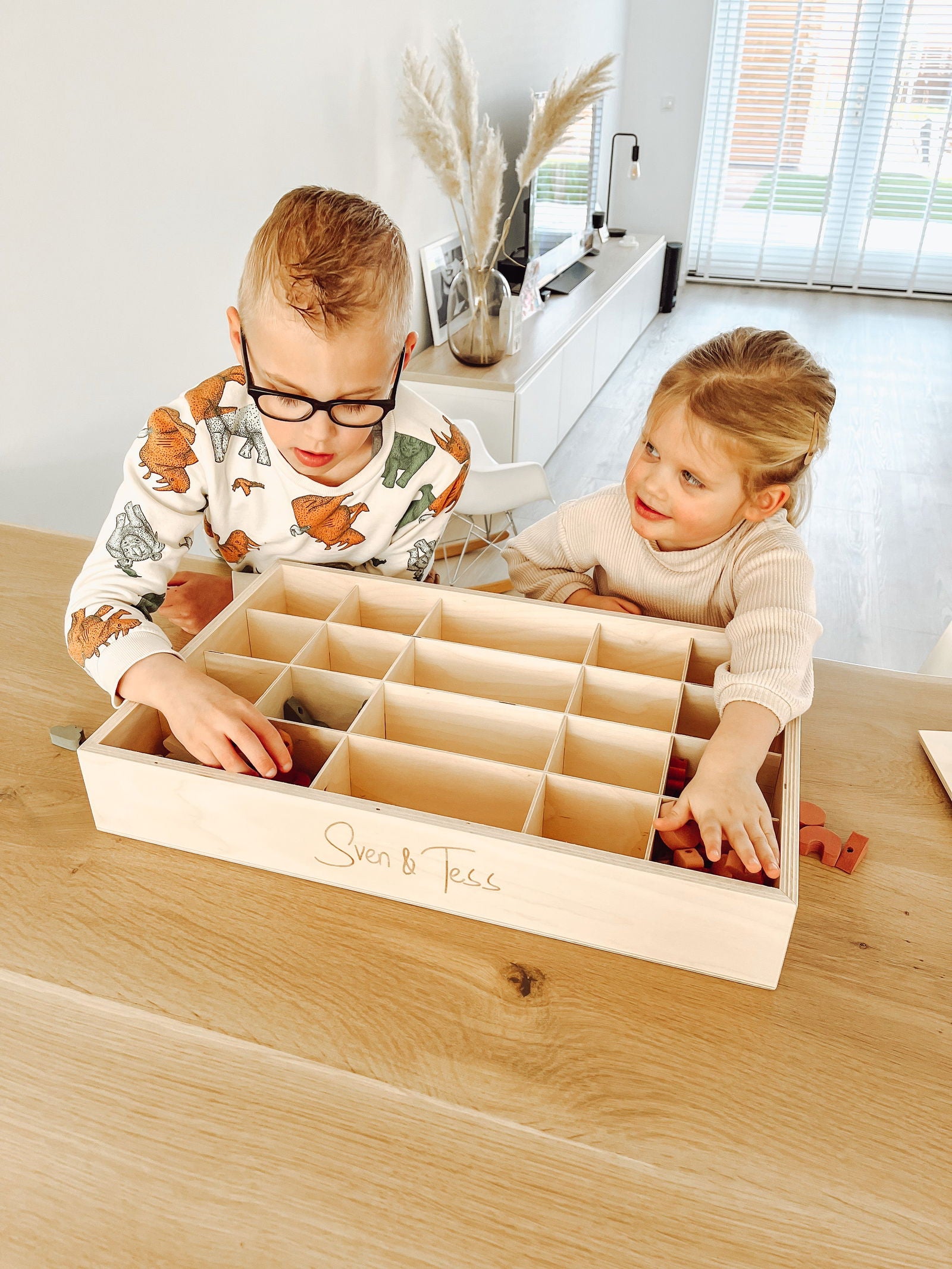 Raster voor houten speel- en sorteerbak - yourlittlefamily-nl - 