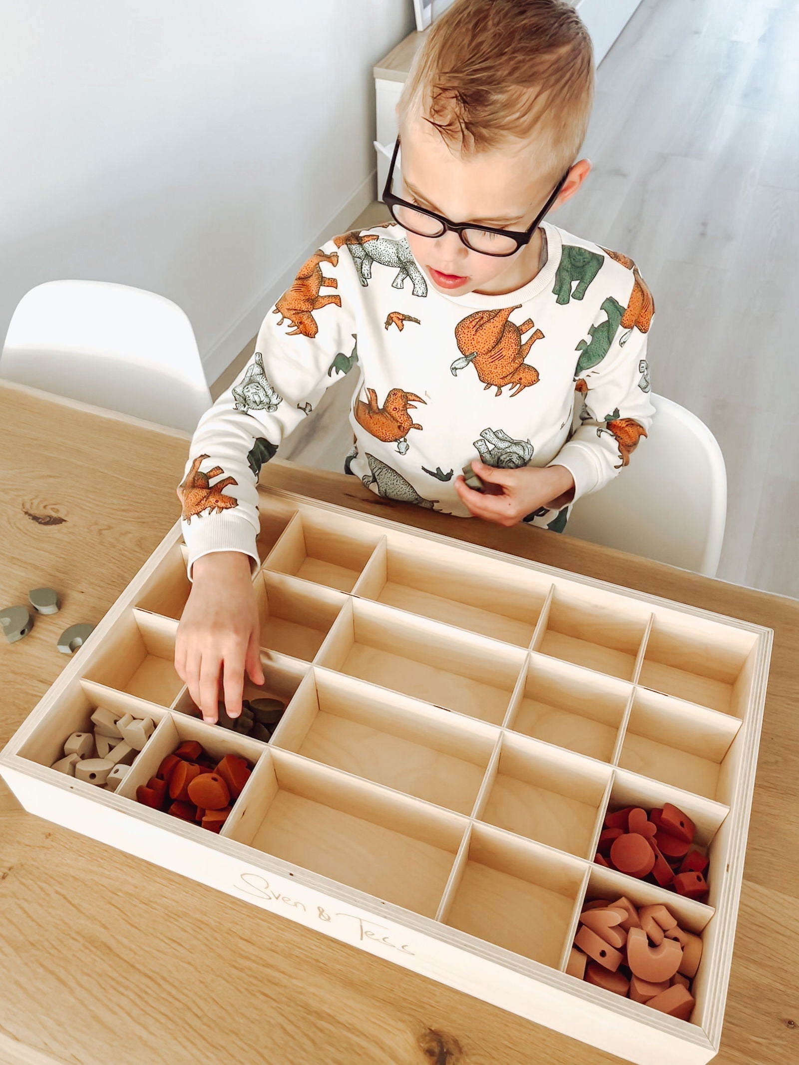 Raster voor houten speel- en sorteerbak - yourlittlefamily-nl - 